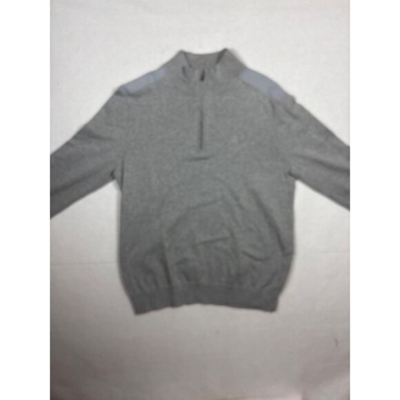 Mens NK Quarter Zip Pullover Sweater Gray Size M - Picture 1 of 11